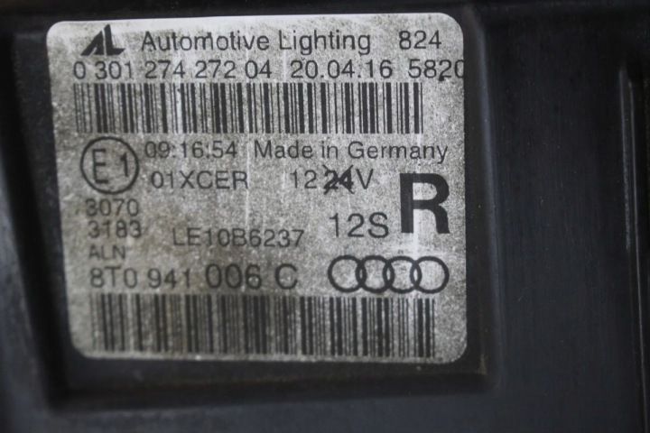 фото №10, Фара права перед передня audi a5 рестайлінг ксенон 8t0941006c ні skr