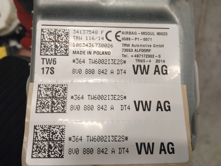 фото №14, Audi a3 8v sedan usa консоль - комплект, идеальный состояние, niemarkowany