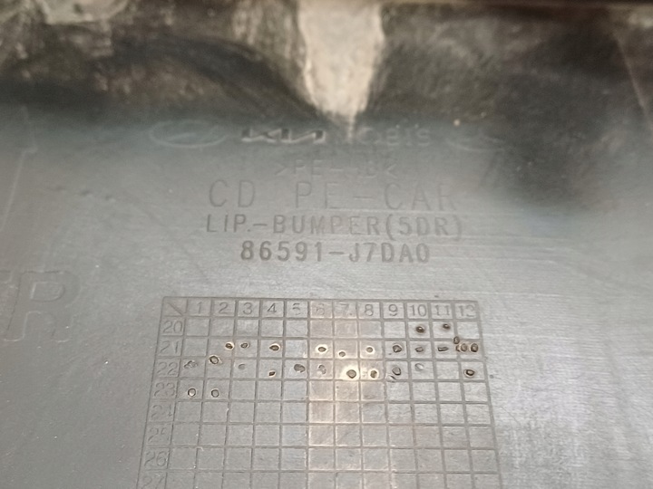 фото №8, Kia ceed 3 iii рестайлинг 21- накладка бампера перед 86591j7da0