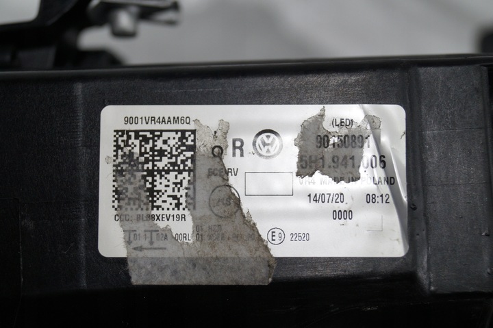 фото №12, Лампа перед передня права vw golf viii 8 led євро