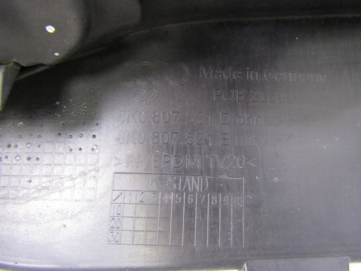 фото №13, Audi a6 c8 спойлер накладка бампера зад 4k0807521d