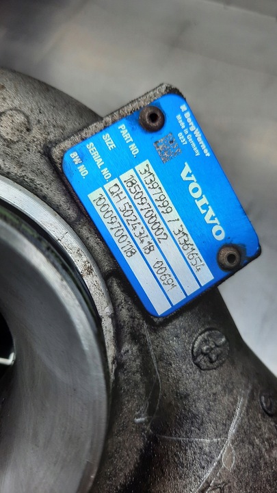 фото №9, Турбокомпрессора 31361654/31361655 volvo xc60 v70 s60 2.0 d4 d4204t5