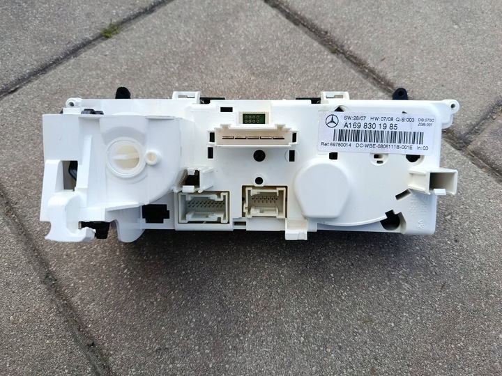 фото №6, Панель управление воздуховод кондиционера mercedes-benz a w169 рестайлинг eu