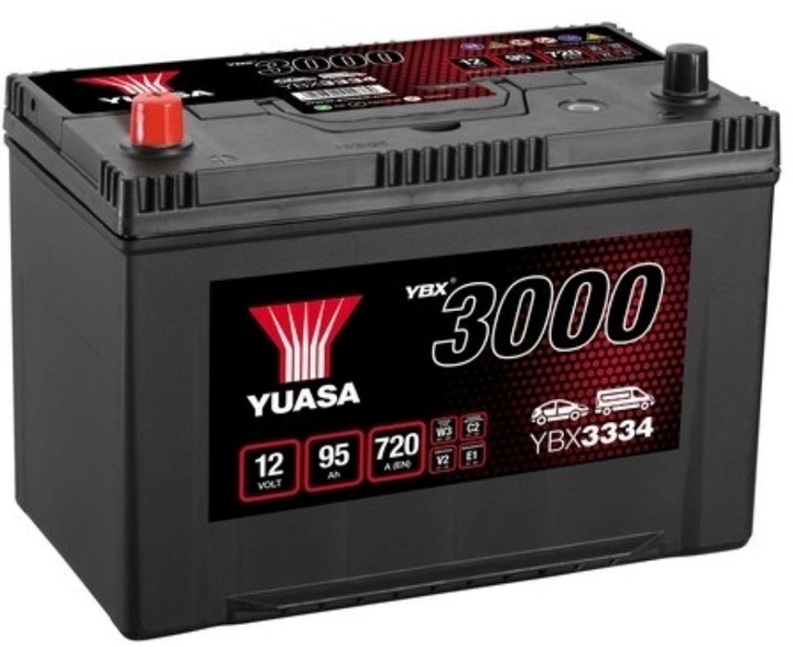 АКУМУЛЯТОР YUASA YBX3334 12V 95AH 720A L