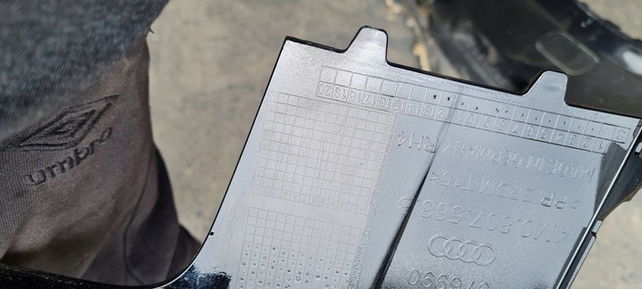 фото №15, Sq7 4m рестайлінг q7 накладка спойлер бампера pod hak зад 4m0807568b