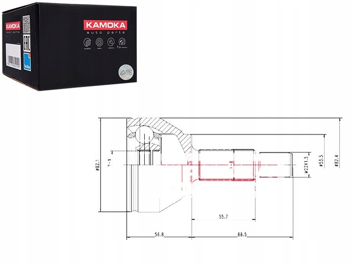 фото №13, Шарнир zew. ford fiesta v 04- 25/23/53,2mm - ford