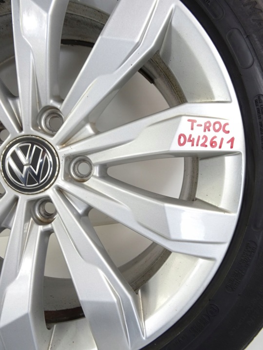 фото №9, Vw t-roc алюминиевый диск диск шина brigstone primacy 2ga601025j 215/55r17 лето