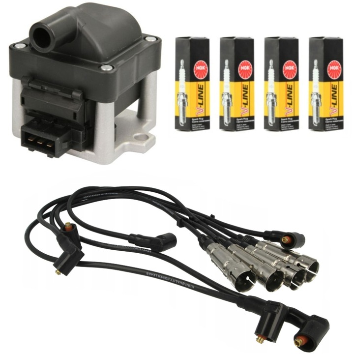 фото №1, Котушка дроти кабелі запалювання свічки ibiza 1993-