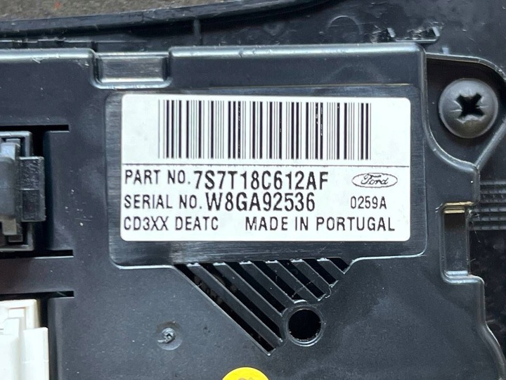 фото №8, Ford mondeo mk iv 2008 з спереду панель кондиціонера