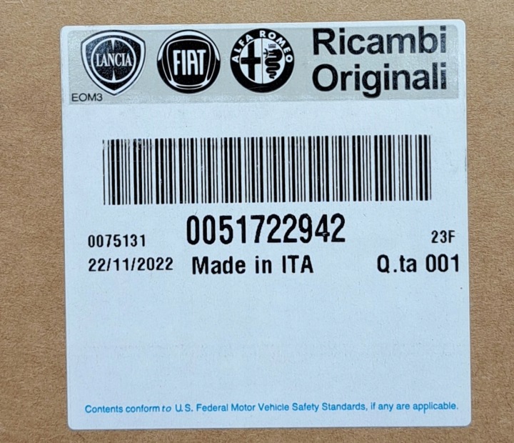 фото №5, Подушка безопасности сиденья pt 51722942 fiat croma