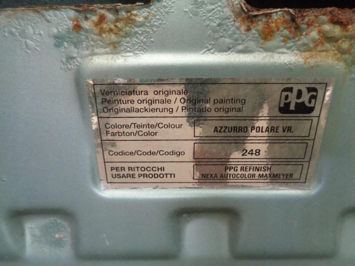 фото №14, Капот fiat stilo 2001-2007r. голубая код 248
