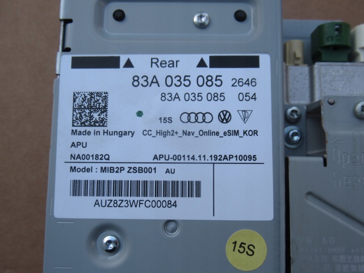 фото №9, Audi q3 f3 83a магнітола мультимедіа mib2 83a035085