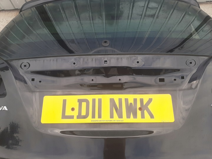 фото №12, Крышка стекло зад оригинал лак opel meriva ii b цвет z20r чёрная