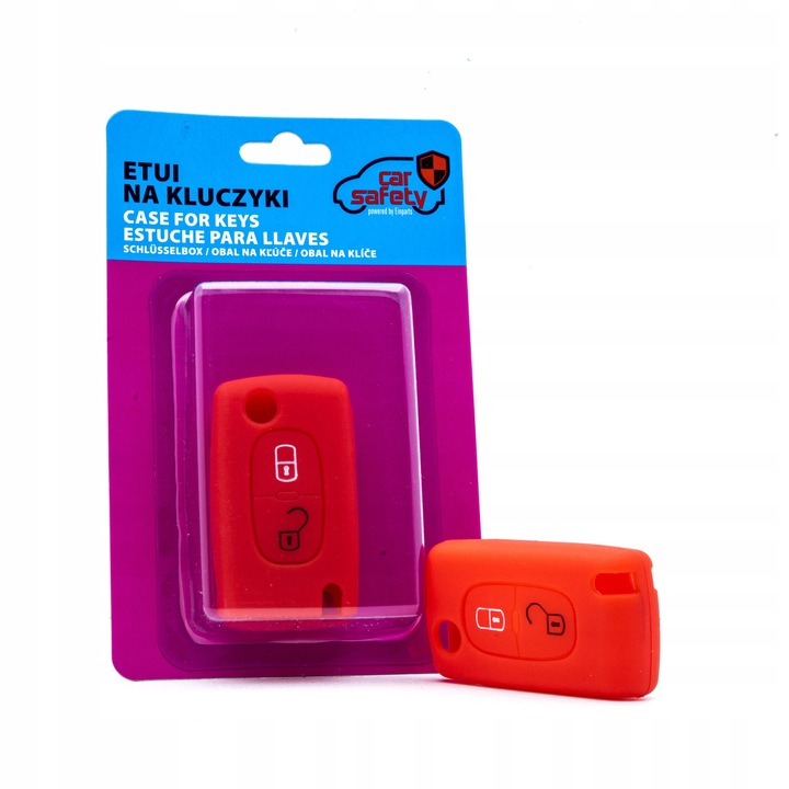 фото №1, Чохол силіконові na ключ citroen peugeot червоний