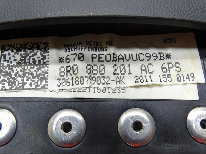 фото №10, Подушка безопасности подушка водителя 8r0880201ac audi q5 8r