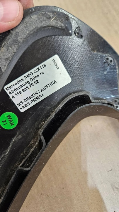 фото №7, Решітка бампера перед передня права mercedes cla w118 a118 amg a1188857002