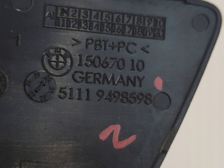 фото №7, Bmw 5 g30 g31 заглушка фаркоп бампера перед 51119498598