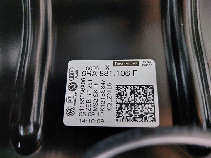 фото №9, Сидіння переднє правий skoda rapid 2012-2019r подушка безпеки 6ra881106f