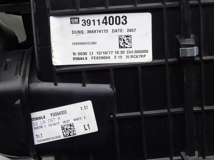 фото №6, Opel astra k 15-22 корпус нагрівача англієць 25020137 13279150 39114003