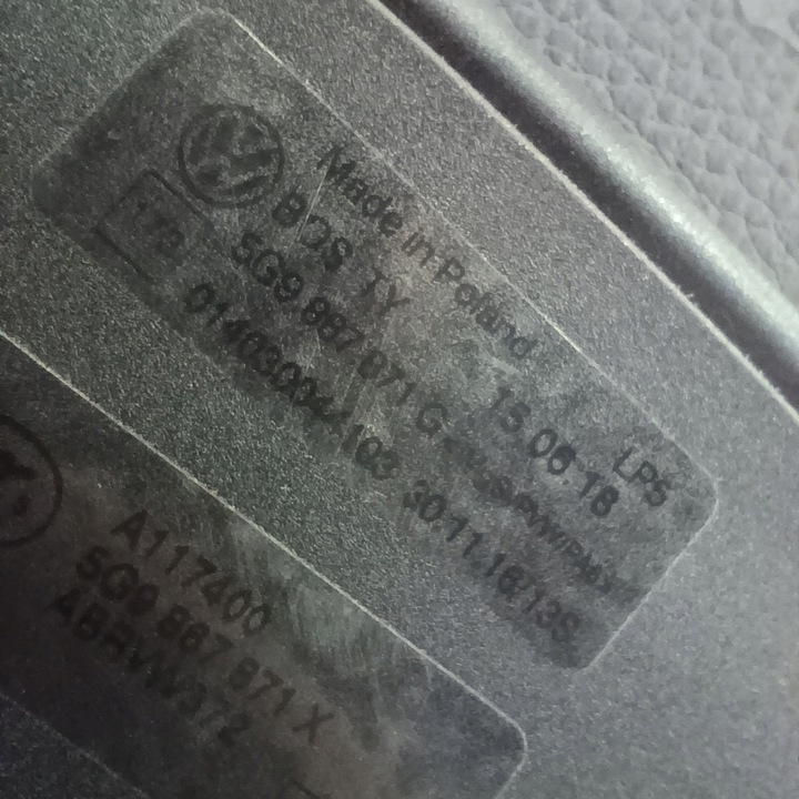 фото №5, Ролета багажника vw golf vii 7 универсал 5g9887871g