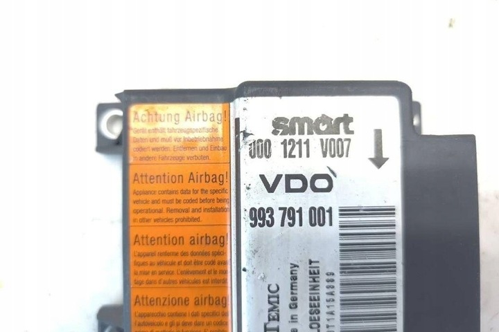 фото №1, Модуль подушка безпеки smart fortwo купе 450 0001211v007 0.6l бензин 2000