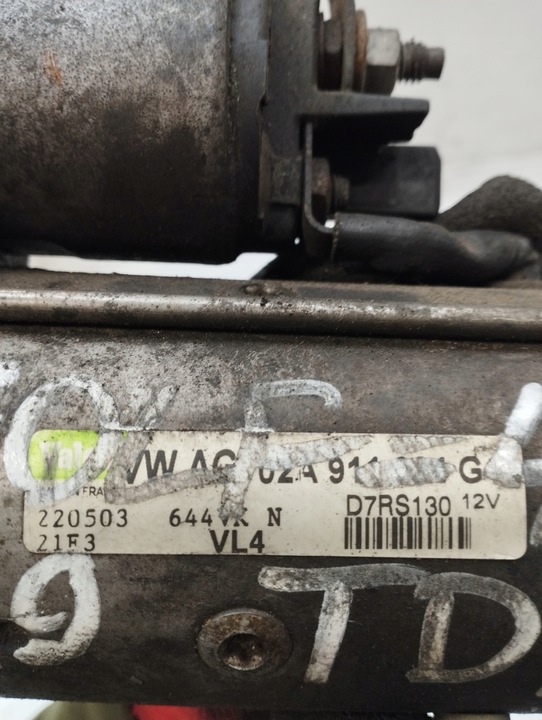 фото №9, Volkswagen golf 4 iv 1.9tdi стартер 02a911024g