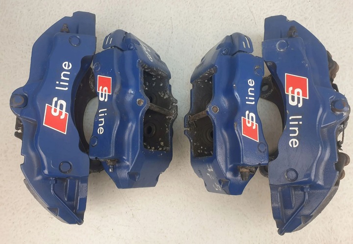 фото №11, Audi q7 4l s-line суппорт зажимы тормозные перед зад brembo комплект