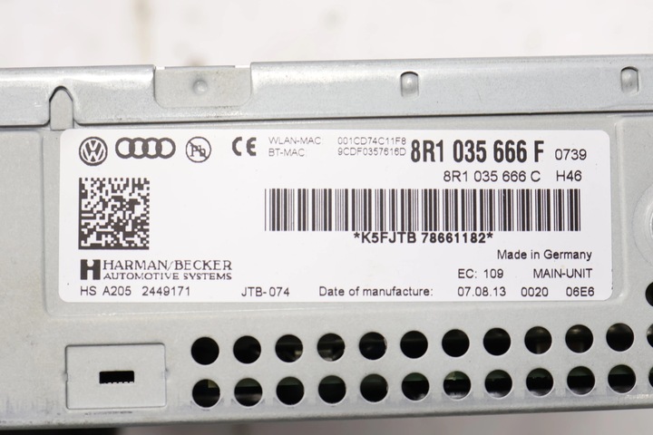 фото №8, Audi q5 навигация mmi 3g+ 8r1035666f рестайлинг