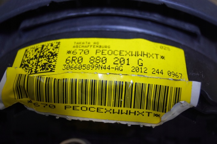 фото №9, Подушка подушка безпеки водія vw polo v 6r 6r0880201g