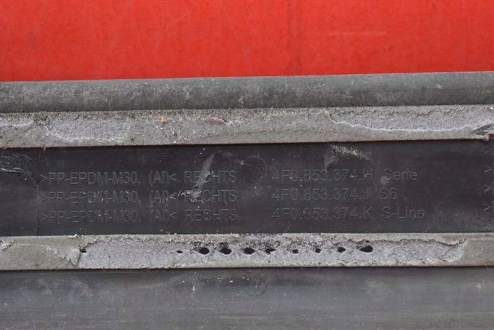 фото №11, Планка порогова праві перед 4f0853374k audi a6 c6 s-line 04-08