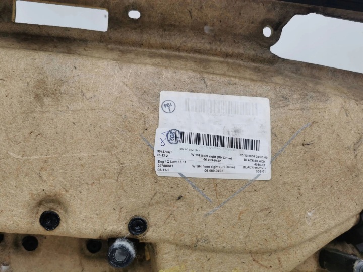фото №9, Mercedes-benz ml w164 2006 карта двері передніх a1647201470