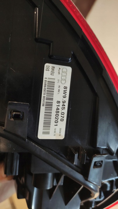 фото №9, Audi a4 b9 универсал лампа левая правая задняя зад 8w9