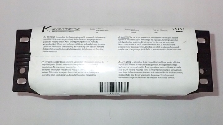 фото №1, Подушка панелі подушка безпеки пасажира audi q7 4l0880204c