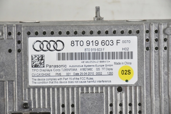 фото №6, Дисплей экран монитор audi a5 a4 8t0919603e