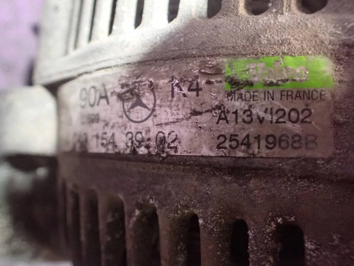 фото №6, Mercedes a-klasa w168 97-01 1.7 cdi 90km генератор a0101543902