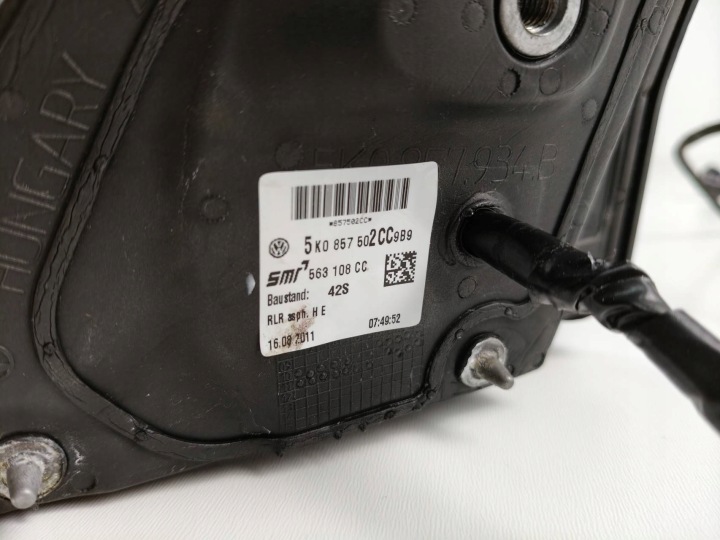 фото №7, Зеркало правое пассажира volkswagen golf vi uk 5k0857502cc
