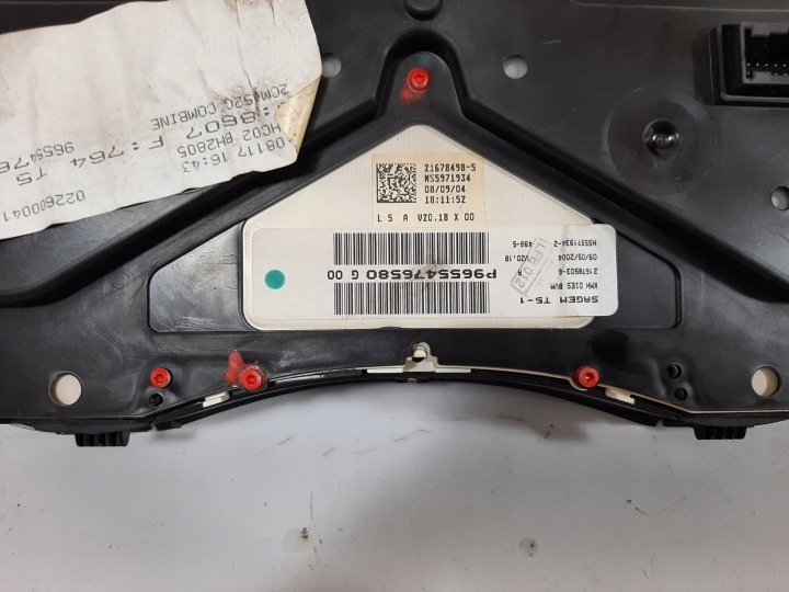 фото №9, Peugeot 307 sw 1.6hdi 05r блок управления двигателем (ecu) комплект 0281011234 9655698280
