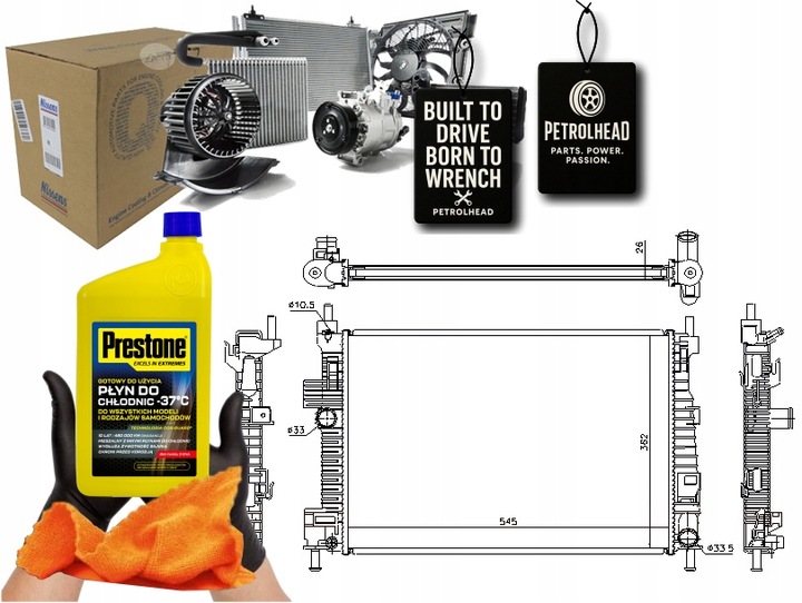 фото №1, Радиаторов двигателя воды ford c-max ii grand c-max 1.6d #petrolhead pro+ kit5