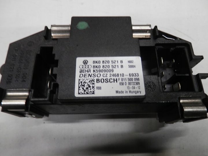 фото №1, Audi a8 s8 d4 резистор резистор вентилятор 8k0820521b