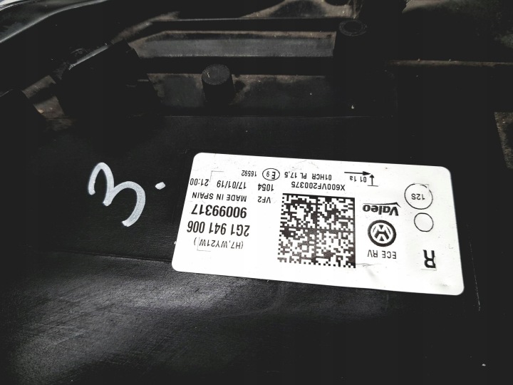 фото №8, Vw polo правая обычная фара передняя передняя 2g1941006
