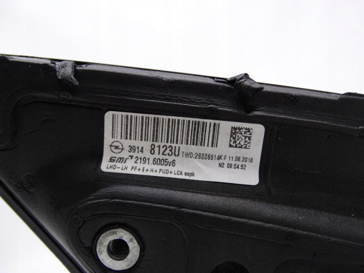 фото №14, Opel insignia b 10 pin 18- зеркало левое передние 39148123u оригинальные