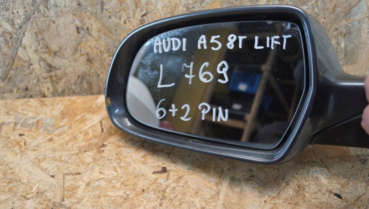 фото №9, Зеркало левое audi a5 8t рестайлинг 6+2 8 pin lz7s