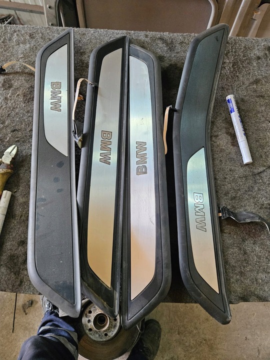 фото №1, Планка пороговая подсвечиваемый led bmw 7 f01 f02 комплект