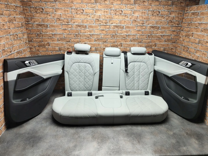 фото №13, Bmw x5 g05 lci обивка сиденья обшивки m набор sport silverstone европа