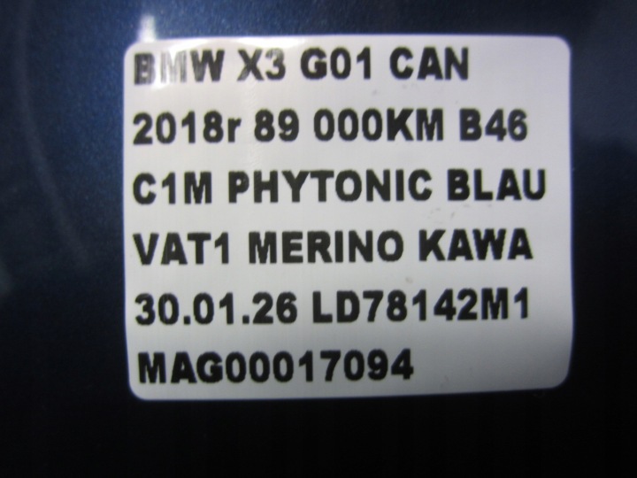 фото №15, Bmw x3 g01 c1m phytonic синий зеркало внешние правое камера ассистент