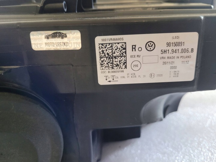 фото №15, Vw golf viii 8 5h 5h0 фара права повний led праве 5h1941006b
