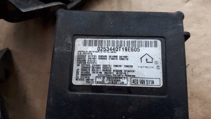 фото №6, S8 d3 a8 audi vw модуль homelink bramy 4e0909511a