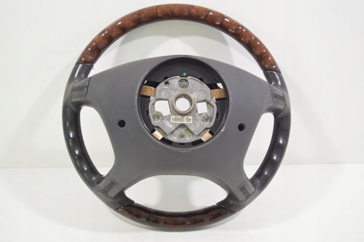 фото №11, Руль кожа дерево mercedes w140 c140 s класс рестайлинг графитовая серый