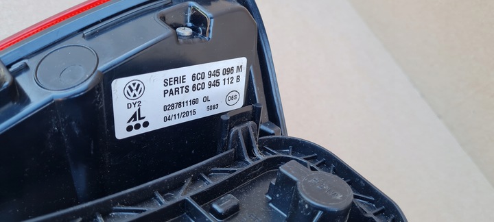 фото №6, Лампа vw polo v 6c0 права зад задня