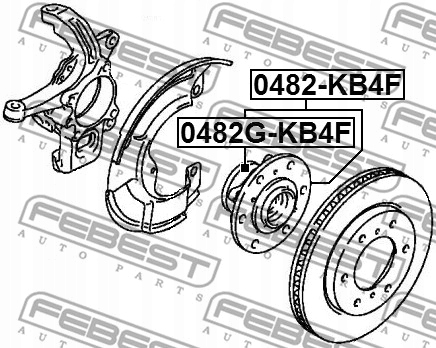 фото №13, Ступиця перед febest 0482g-kb4f